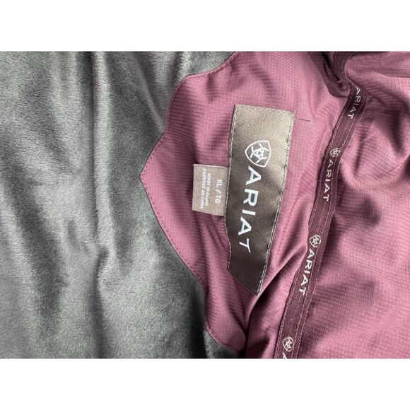 Ariat Jacket Mens XL Red Crius Vest Windsor Wine Western Cowboy Western - Picture 6 of 16